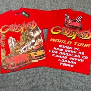 Godspeed Red Graphic Tee for Men